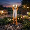 LED Außenleuchte, TIMON, Braun, Solar, Dämmerungssensor, H 39,5 cm Bild 2