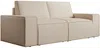 Vente-unique - AMELIA Sofa SamtStoff Beige - B 95 cm x H 85 cm x L 230 cm Bild 3