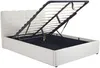 Vente-unique - MAZIRI Bett Stoff Weiß - B 218 cm x H 97 cm x L 173 cm Bild 4