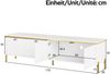 TV-Möbel- und Couchtisch-Set mit Stauraum, 170 x 38 x 50 cm + 100 x 50 x 36 cm, Weiß Bild 4
