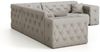 Ecksofa Designersofa CHANTAL in Stoff Opera Velvet Grau Seite Universal Bild 4