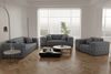 Ecksofa Designersofa CHANTAL in Stoff Opera Velvet Grau Seite Universal Bild 5
