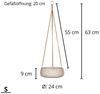 finestgreen Blumenampel Handgefertigte Blumenampel Hanging Eileen Bild 3