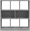 vidaXL Bücherregal Grau Sonoma 97,5x29,5x100 cm Holzwerkstoff 826379 Bild 4