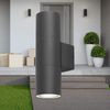 Braytron LED Wandleuchte Außen Anthrazit Zylinder GU10 UP&Down Außenwandleuchte Modern IP44 Bild 2