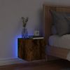 vidaXL TV-Wandschrank mit LED-Leuchten Räuchereiche 30,5x35x30 cm 837226 Bild 4