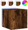 vidaXL TV-Wandschrank mit LED-Leuchten Räuchereiche 30,5x35x30 cm 837226 Bild 2