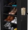 10 Schicht staubdichtes Schuhregal Schuhschrank Regale für ca. 27 paar Schuhe Beige 58 x 28 x 160cm Schwarz RXJ10H Bild 4