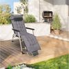 JEOBEST Gartenstuhl Sonnenliege, klappbarer Liegestuhl,Verstellbare Rückenlehne, (Set, 1 St), abnehmbares Kopf- und Liegepolster, 150 kg Traglast Bild 3