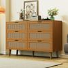 Kommode mit Schubladen, 120/40/76,5 cm, Schubladenkommode, Schubkastenkommode, Mehrzweckschrank Bild 2
