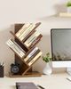 Vasagle Bücherregal Baumform, 5 Ebenen, platzsparend, Holzspanplatte Braun, 51 x 17,2 x 30 cm Bild 3