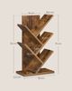 Vasagle Bücherregal Baumform, 5 Ebenen, platzsparend, Holzspanplatte Braun, 51 x 17,2 x 30 cm Bild 5