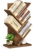 Vasagle Bücherregal Baumform, 5 Ebenen, platzsparend, Holzspanplatte Braun, 51 x 17,2 x 30 cm Bild 2