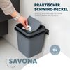 bremermann Kosmetikeimer SAVONA inkl. Wandhalterung, Kunststoff grau Bild 5