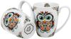 DUO ETNO 2er-Set klassische Becher 350 ml ETNO OWL New Bone China Porzellan Bild 3