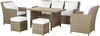 Lounge Set mit Tisch FONTI Braun Bild 4