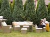 Lounge Set mit Tisch FONTI Braun Bild 3