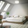 B.K.Licht Deckenleuchte Stoff-Deckenlampe 30cm 1-fammig E27 Wohnzimmer LED / Halogen - BKL1215, ohne Leuchtmittel, Abhängig vom Leuchtmittel - Warmweiß / Neutralweiß / Kaltweiß, graue Stoffdeckenleuchte mit Textilschirm Schafzimmer Küche WC Bad Bild 3