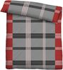 Traumhaft schlafen - Castell - Markenbettwäsche Baumwoll Renforce Bettwäsche 0040563 KARO-STREIFEN, rot, 1x 155x220 cm + 1x 80x80 cm Bild 2