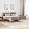 vidaXL Bettgestell Braun und Taupe 180 x 200 cm Massivholz Kiefer 3394306 Bild 4