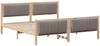 vidaXL Bettgestell Braun und Taupe 180 x 200 cm Massivholz Kiefer 3394306 Bild 3