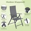 TLGREEN Klappstuhl 2-er Set Gartenstuhl,Klappbarer aus Texteline-Gewebe, (7-Fach Verstellbare Rückenlehne,Bis 120kg Belastbar, 2 St), für Garten, Terrasse, Balkon und Camping Bild 2
