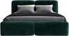 Polsterbett OLKE 140x200 mit Matratze, Bettkasten und Lattenrost. Farbe: Dunkelgrun 10 Bild 3