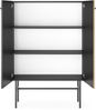 AX LIVING Kommode modern Dinley – 93 cm breit in Schwarz & Eiche Bild 3