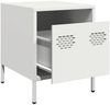 vidaXL Nachttische 2 Stk. Weiß 35x39x43,5 cm Stahl 851255 Bild 4