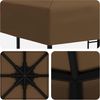 vidaXL Pavillon 3 x 3 m Taupe Polyester und Stahl 190 gsm 900330 Bild 5