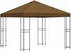 vidaXL Pavillon 3 x 3 m Taupe Polyester und Stahl 190 gsm 900330 Bild 2