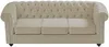 Vente-unique - CHESTERFIELD Sofa and armchair set SamtStoff Beige - B 78 cm88 cm x H 72 cm x L 168 cm82 cm205 cm Bild 5