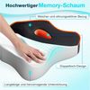 POPOLIC Sitzkissen Ergonomisches Sitzkissen, Memory Foam Sitzkissen für Bürostühle, Ideal für Gamming-Stuhl, Rollstuhl und Autositz Bild 2