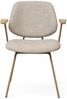 Armlehnstuhl 2er-Set Aifo aus Boucle-Stoff - mit Metallgestell, Beige Bild 5