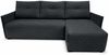 AX LIVING Ecksofa Damascus Schwarz mit Schlaffunktion Bettkasten Schlafsofa 212 cm rechts Bild 2