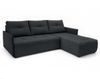 AX LIVING Ecksofa Damascus Schwarz mit Schlaffunktion Bettkasten Schlafsofa 212 cm rechts Bild 3
