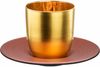 Eisch COSMO COLLECT Gold/Kupfer Espressoglas mit Untertasse - A Bild 2