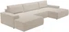 Vente-unique - AMELIA Sofa Stoff Beige - B 167 cm x H 85 cm x L 358 cm Bild 2