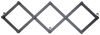 Variable Metall Wandgarderobe "Christin", schwarz Bild 2