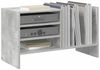 vidaXL Schallplattenschrank Beton Grau 78,5 x 35 x 45 cm Holzwerkstoff 891075 Bild 3