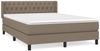 vidaXL Boxspringbett mit Matratze Taupe 140x200 cm Stoff 3129957 Bild 2