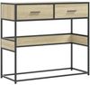 vidaXL Konsolentisch Sonoma-Eiche 90x35x80 cm Holzwerkstoff 849175 Bild 2