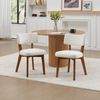 LVHOM 2er Set Esszimmerstühle Leinenstoff, Polsterstuhl aus Massivholz, belastbar bis 200 kg, Stuhl für Esszimmer, Homeoffice & Wohnzimmer, Beige Bild 2