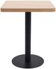 Bistrotisch, Bartisch, Stehtisch Hellbraun 60x60 cm MDF Bild 2