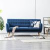 vidaXL 3-Sitzer-Sofa Stoff 172x70x82 cm Blau 247130 Bild 2