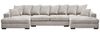 Kaiser Möbel Ecksofa Ecksofa, Sofa U-form, Couch U-form Gabon stoff Zoom, mit Relaxfunktion Bild 4