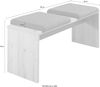 Innostyle Essbank Memphis Sitzbank, 130 x 49 x 40 cm (B/H/T) (1-St), 2 Klemmkissen Bild 3