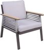 Gartenloungeset JARLE - Kunststoff, Olefinseilbespannung, Hellgrau | Gartenmöbel Set Garten Loungegruppe Lounge-Set Pool Loungegarnitur Bild 3