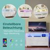 SONGMICS Kommode mit LED-Beleuchtung, Sideboard, Schubladenschrank für Wohnzimmer, mit Ladestation, 5 Schubladen, weiß Bild 4