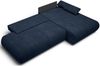 Selsey 'Armone' Ecksofa mit Schlaffunktion, Chenille, Ottomane rechts, Dunkelblau Bild 4